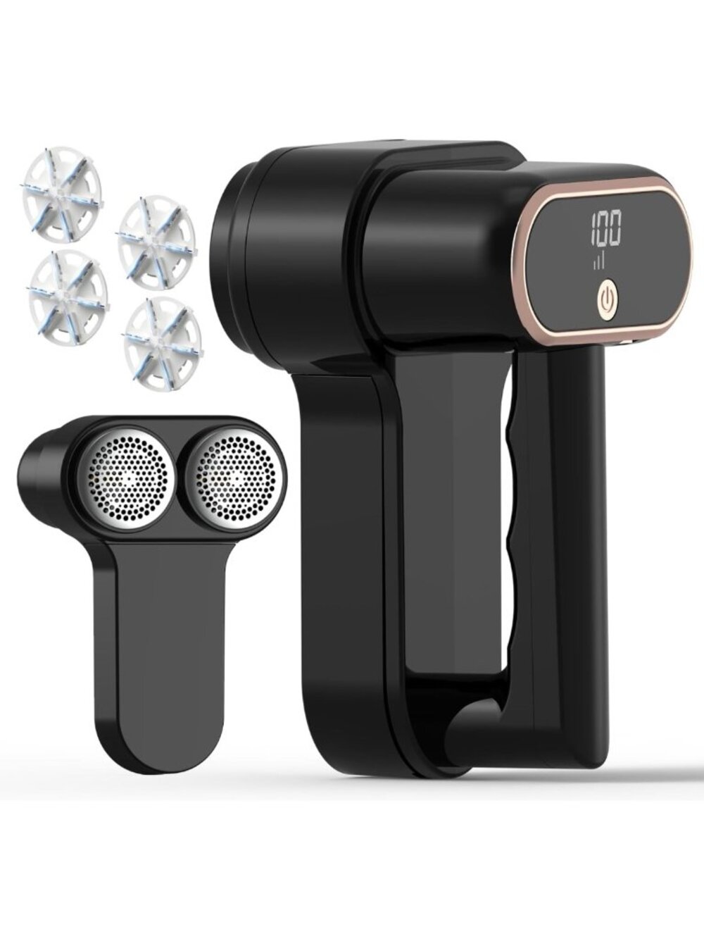 Rechargeable Dual Motor Fabric Shaver - 3-Speed Lint Remover for Clothes